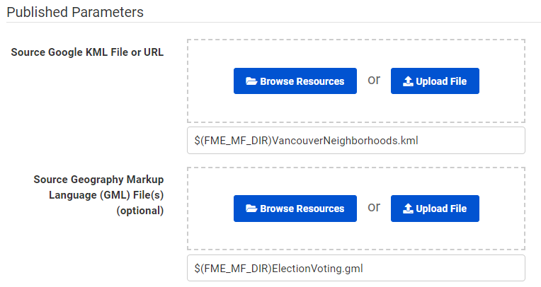 Selecting source files